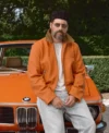 Ronnie Fieg Kith x BMW Orange Leather Jacket