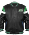 Saskatchewan Roughriders Black Leather Jacket