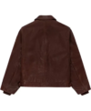 Shop Aime Leon Dore Vanson Pony Hair Bones White and Brown Jacket On Sale Back