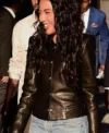 Shop Emma Grede New York City 2026 Black Leather Jacket On Sale