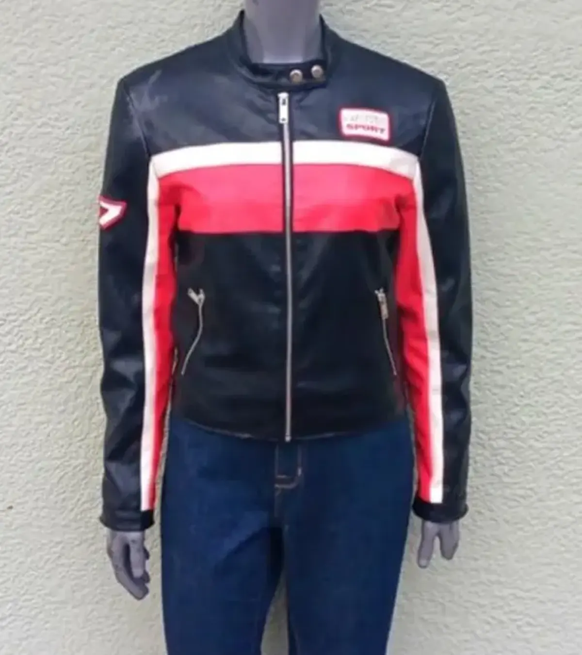 TV-Series Tires Season 2 Black Moto Sports Leather Jacket For Sale