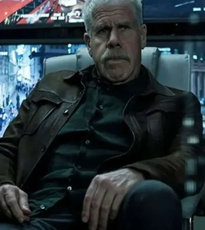 The Capture S03 Frank Napier Brown Leather Jacket