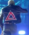 The R&B Tour Toronto Chris Brown Red And Black Moto Leather Jacket