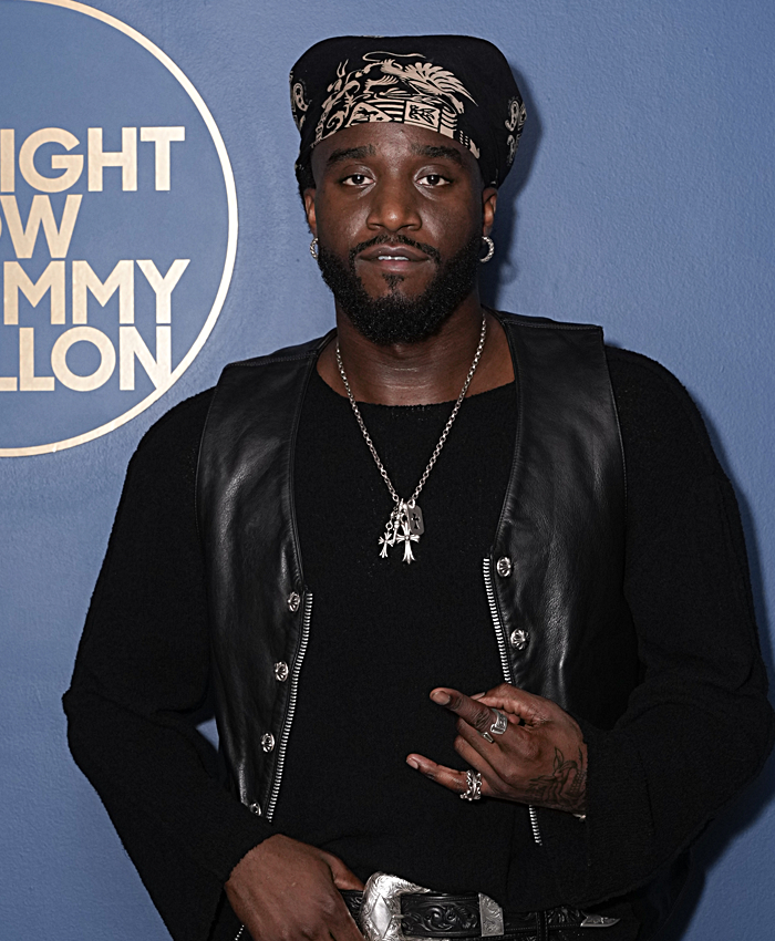 The Tonight Show 2026 Shaboozey Leather Vest
