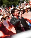 Tom Holland Spider Man Brand New Day 2026 Madrid Press Tour Black Leather Jacket Sale