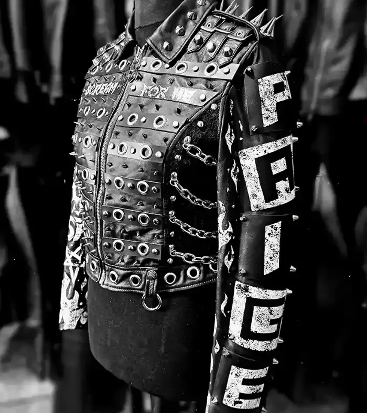WWE SummerSlam 2026 Minnesota Paige Saraya Bevis Black Leather Studded Jacket For Sale