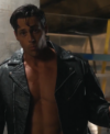 2026 AEW Dynamite Rebel Heart Steven Borden Biker Black Leather Jacket Closeup