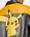 2026 Adidas Originals x Pikachu x 8 Ball Leather Bomber Jacket Closeup