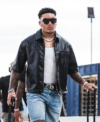 2026 Braelon Allen Black Leather Jacket