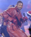 2026 R&B Chicago Tour Usher Oversized Red Leather Biker Jacket Left