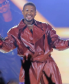 2026 Tour Usher Red Leather Jacket