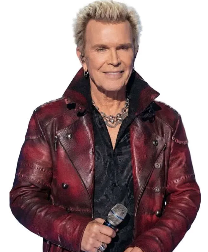 American Idol Billy Idol Red Leather Jacket