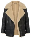 Buy Abbie Hern TV Series Ted Lasso 2026 Gemma Jay Black Shearling Leather Jacket On Sale