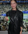 Buy Adeline Rudolph US Open Tennis Championships 2026 Black Leather Blazer On Sale