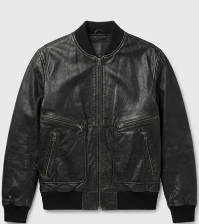 Buy Clifton Collins TV Series Jr. Lucky 2026 Dutch Black Leather Jacket On Sale