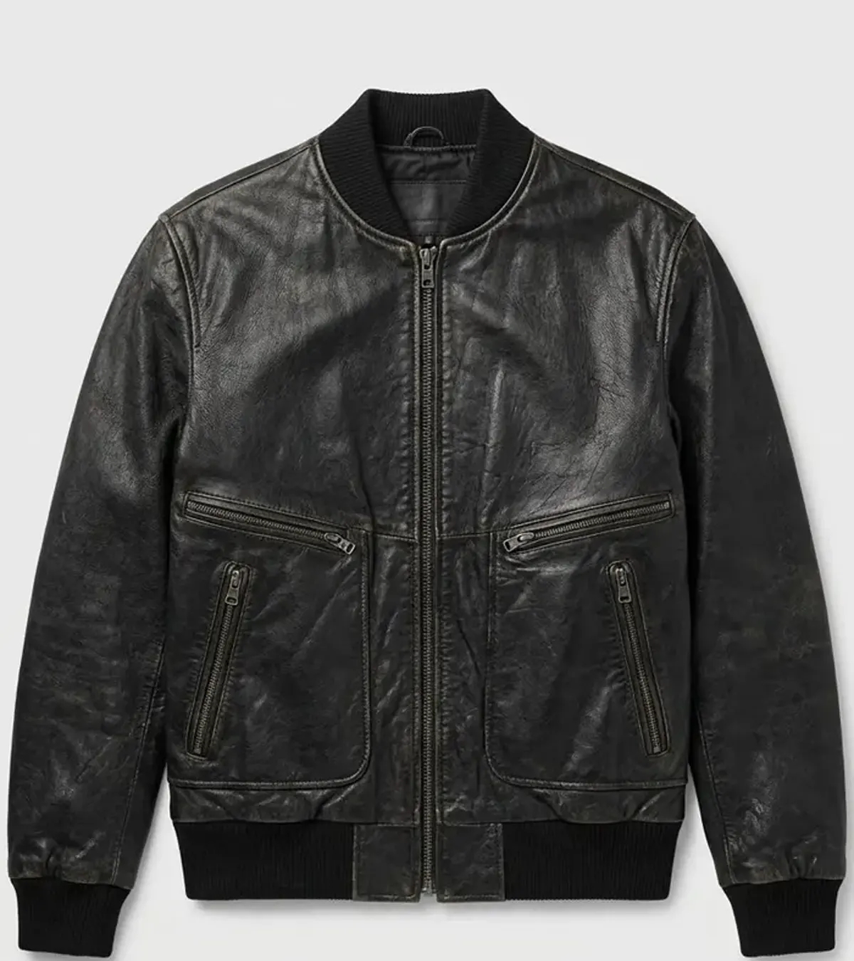 Buy Clifton Collins TV Series Jr. Lucky 2026 Dutch Black Leather Jacket On Sale