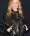 Buy Diane Kruger Paris Fashion Week 2026 Black Leather Jacket On Sale