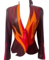 Buy Dua Lipa Happy New Year 2026 Leather Blazer On Sale