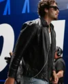 Buy Football Team Seattle Seahawks 2026 AJ Barner Black Leather Jacket On Sale