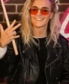 Buy G Flip Madame Tussauds Sydney Black Distressed Leather Biker Jacket