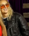 Buy G Flip Madame Tussauds Sydney Black Distressed Leather Biker Jacket On Sale