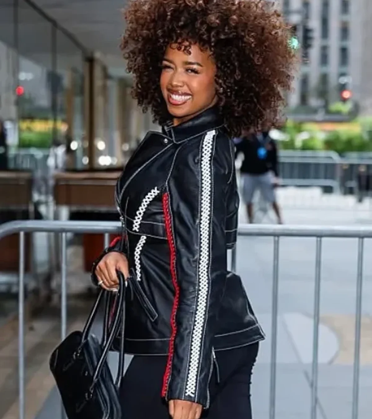 Buy H.E.R. New York City 2026 Black Leather Moto Jacket