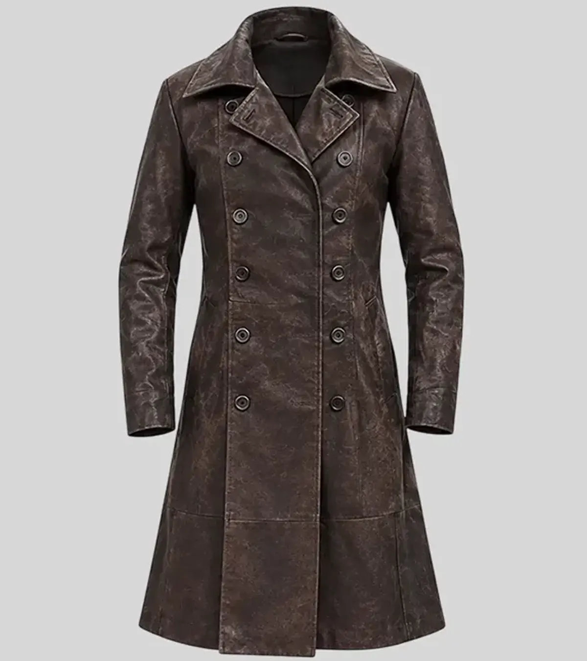 Buy Jason Momoa Frontier Black Trench Leather Coat On Sale