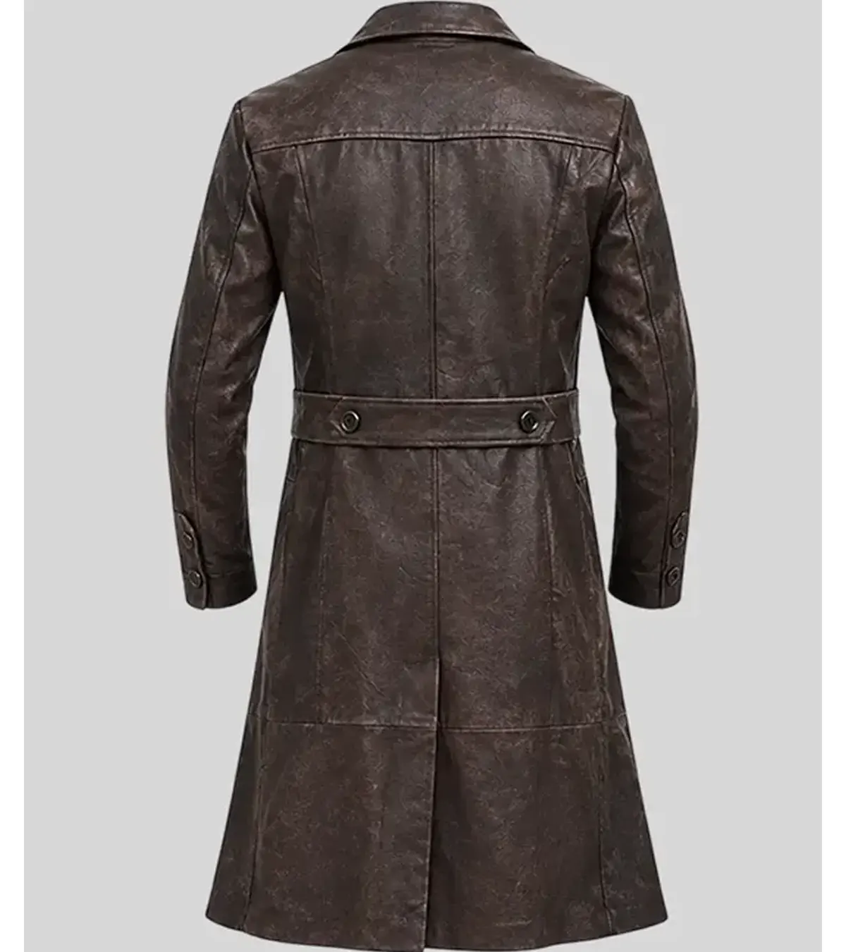 Buy Jason Momoa Frontier Black Trench Leather Coat