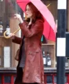 Buy Joyce Hopkirk Ink 2026 Claire Foy Brown Leather Trench Coat
