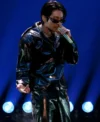 Buy Jungkook 2026 LA iHeartRadio Music Festival Dark Brown Leather Jacket