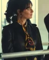 Buy Kaya Scodelario TV Series The Gentlemen S02 Susie Glass Black Leather Jacket On Sale
