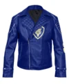 Buy King Ben Descendants 2 Mitchell Hope Blue Leather Jacket On Sale