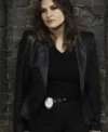 Buy Mariska Hargitay Law and Order Special Victims Unit 2026 Olivia Benson Black Leather Blazer