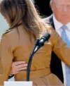 Buy Melania Trump First Lady Brown Leather Jacket On Sale