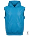 Buy Mens Baby Blue Real Leather Rocky Hoodie