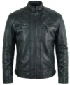 Buy Mens Black Shadow Biker Jacket