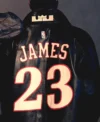 Buy NBA Philadelphia 76ers The King and The Answer James 23 Custom Black Leather Jacket