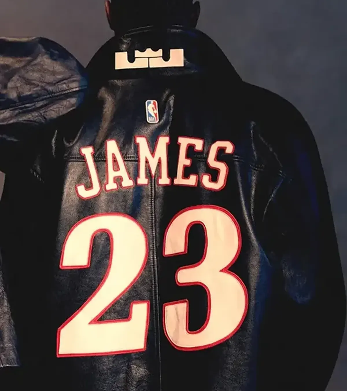 Buy NBA Philadelphia 76ers The King and The Answer James 23 Custom Black Leather Jacket