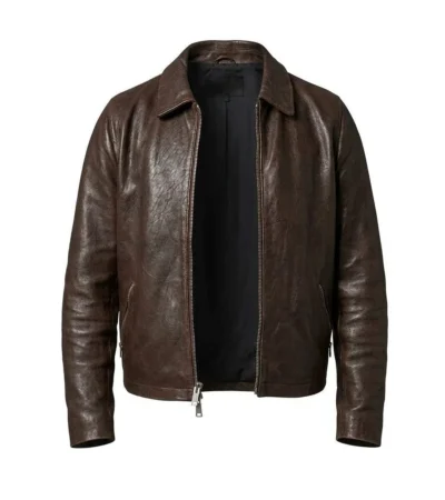 Buy Nicky Youre 68th Grammy Awards After Party 2026 Brown Leather Jacket On Sale