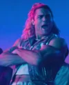 Buy Noah Centineo Movie Street Fighter 2026 Ken Masters Silver Leather Vest