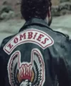 Buy Post Malone Goodbyes Zombies Skull Wing Back Distressed Leather Biker Jacket