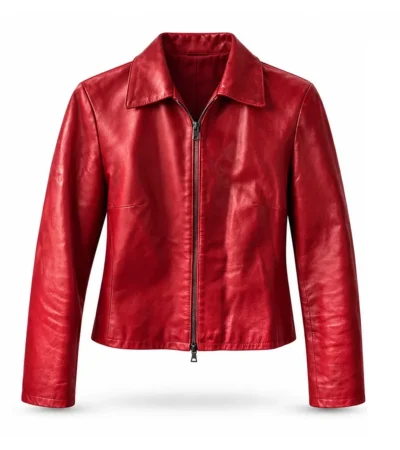 Buy Rhea Seehorn TV Series Stick S02 Amanda Red Leather Jacket On Sale