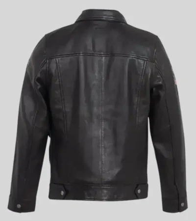 Buy Steve Mcqueen Charlie Black Leather Jacket On Sale