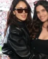 Buy Super Bowl 2026 Eiza Gonzalez Black Leather Jacket On Sale