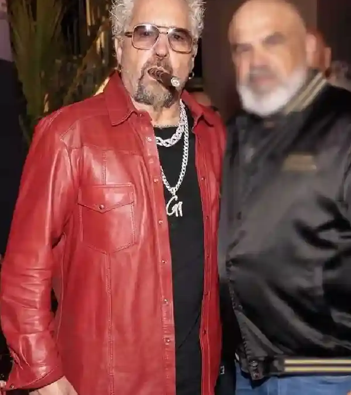 Buy Super Bowl Flavortown Tailgate 2026 Guy Fieri Red Leather Jacket On Sale