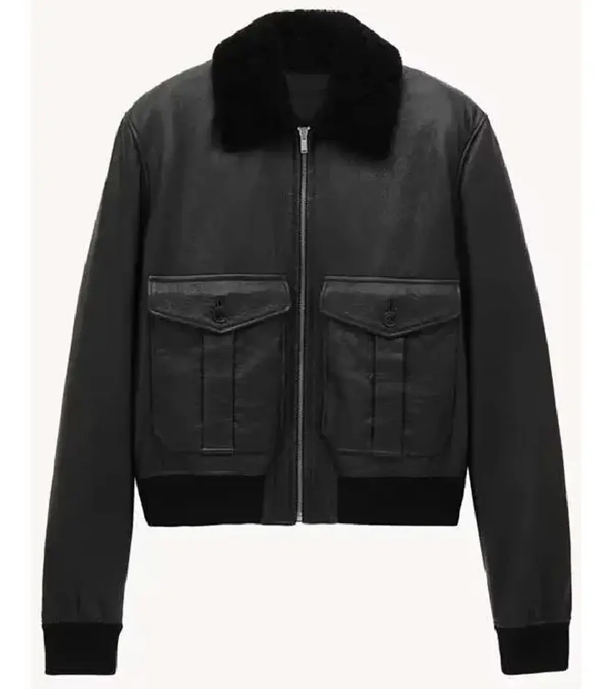 Buy The Voice 2026 John Legend Black Shearling Leather Jacket On Sale