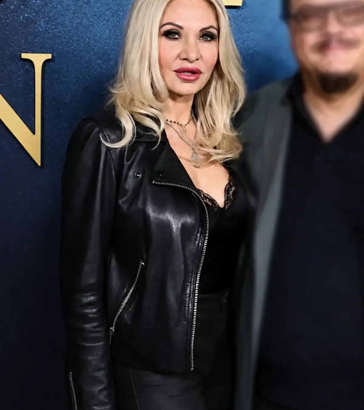 Buy The Whisper Man Premiere Orfeh Black Leather Jacket For Sale