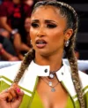 Buy WWE 2026 Kelani Jordan Green and White Cropped Leather Jacket On Sale