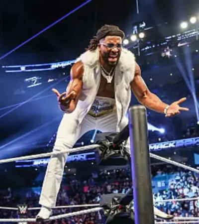 Buy WWE Friday Night SmackDown Trick Williams Fur Leather Vest On Sale