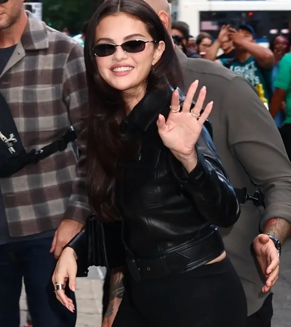 Buy Webster Hall NYC 2026 Selena Gomez Black Leather Jacket On Sale